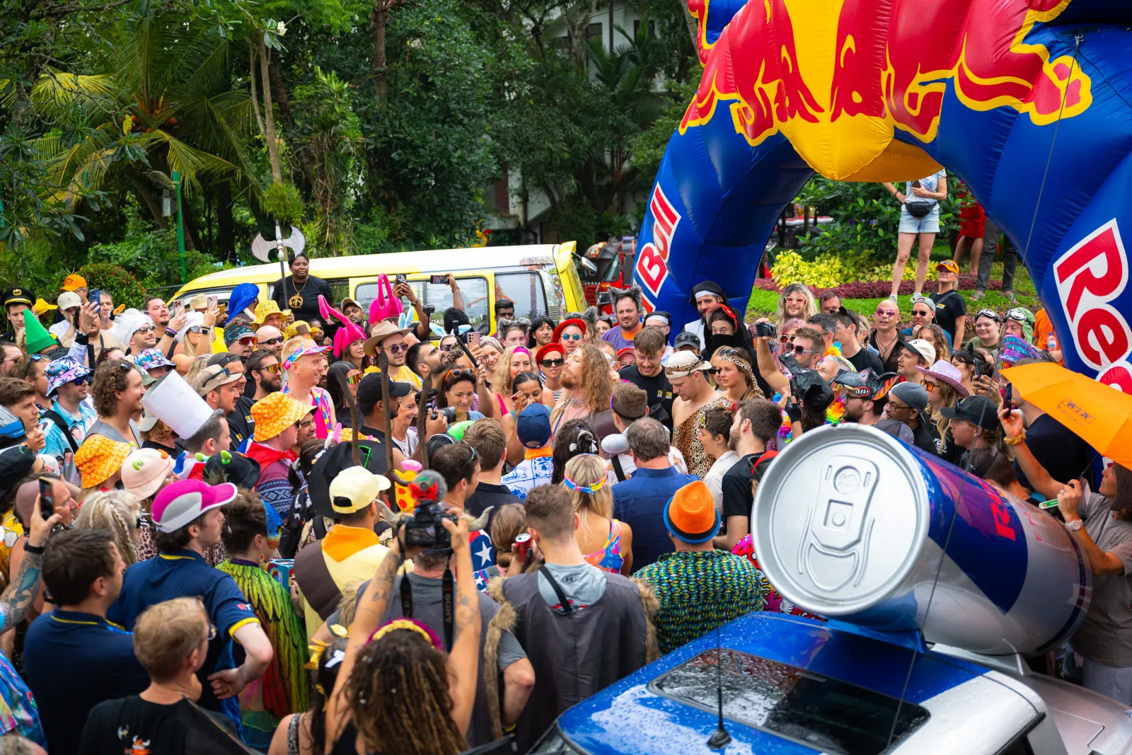 Tournament community celebrating together